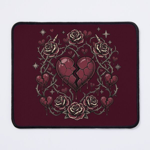 Item preview, Broken Heart with Roses designed and sold by Soft Toxic.