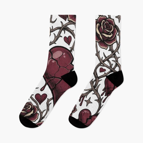 Item preview, Broken Heart with Roses designed and sold by Soft Toxic.