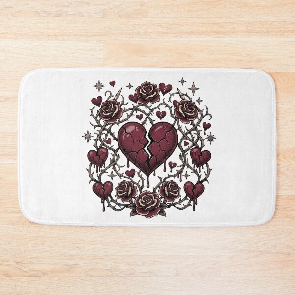 Item preview, Broken Heart with Roses designed and sold by Soft Toxic.