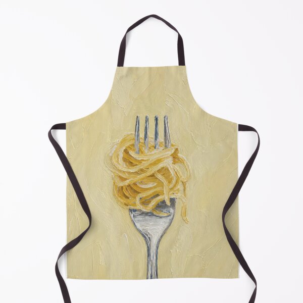 Item preview, Yellow Spaghetti Pasta on Fork designed and sold by Nova~Prints.
