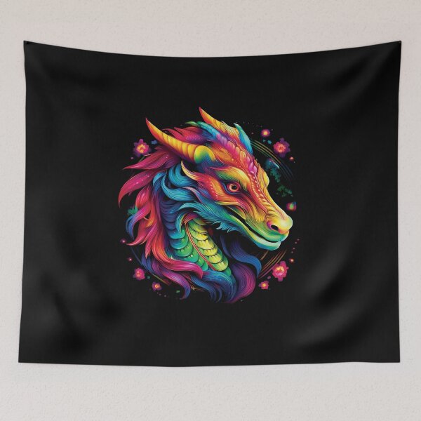 Item preview, Vibrant Magic Dragon– Colorful Art designed and sold by DoraTora.