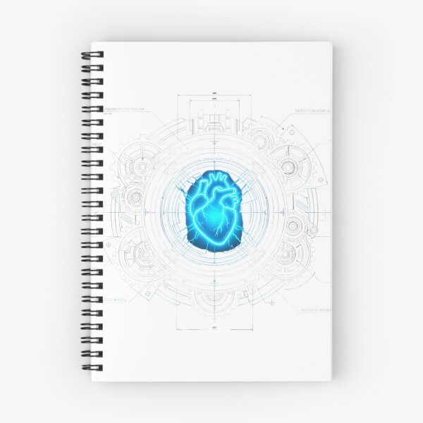 Item preview, Cybernetic Core Reactor Heart - Sci-Fi Blueprint Design designed and sold by AuraDraftStudio.