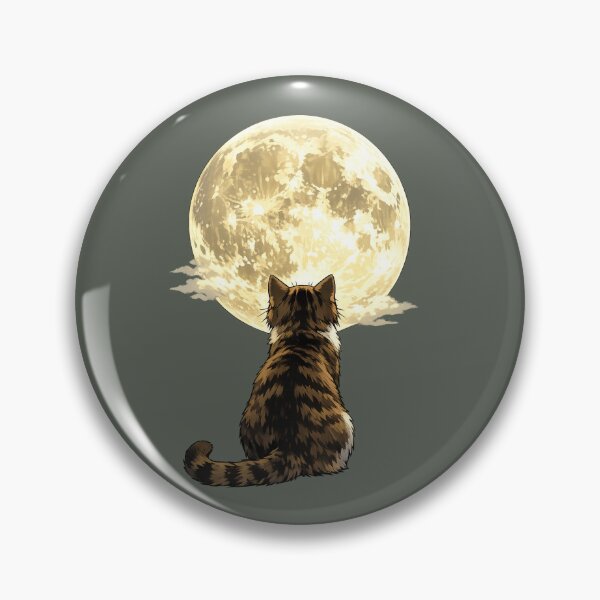 Item preview, Moon Cat T-Shirt - Dramatic Anime Aesthetic designed and sold by InkTheFox.