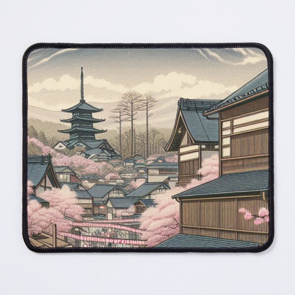 Item preview, Sapporo Edo Ukiyo-e Art – Traditional Japanese Cherry Blossom Landscape designed and sold by Vandy Fullam.