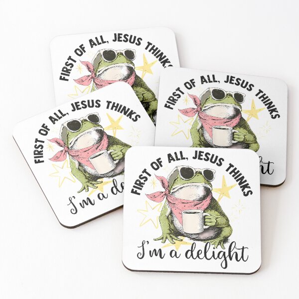 Item preview, First Of All Jesus Thinks I'M A Delight Flog Frog designed and sold by RonnyMilleoArt.