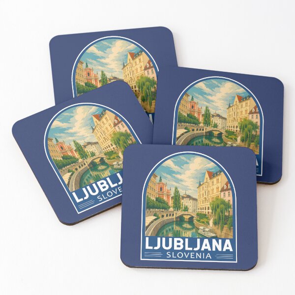 Item preview, Ljubljana Slovenia Travel Art Emblem designed and sold by KrisSidDesigns.