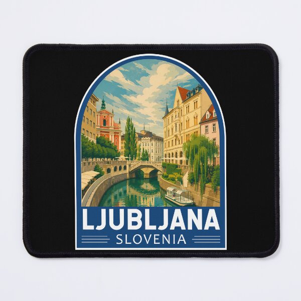 Item preview, Ljubljana Slovenia Travel Art Emblem designed and sold by KrisSidDesigns.