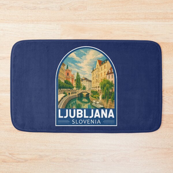 Item preview, Ljubljana Slovenia Travel Art Emblem designed and sold by KrisSidDesigns.