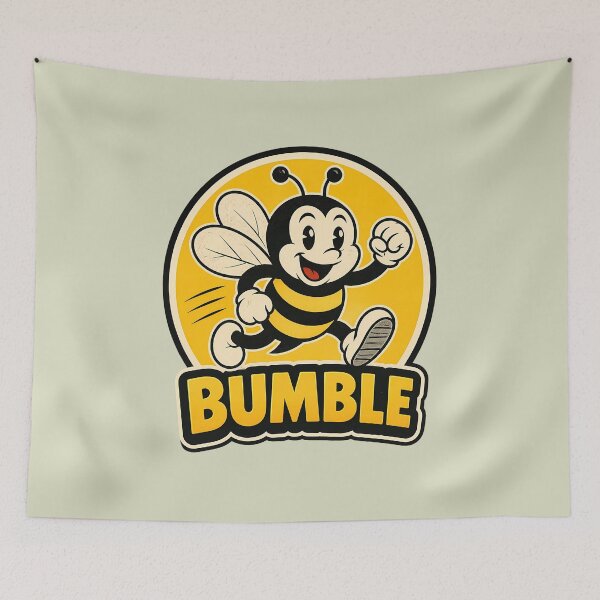 Item preview, Cute Running Bumble Bee Retro Vintage Styles  designed and sold by ArtdesignsA.