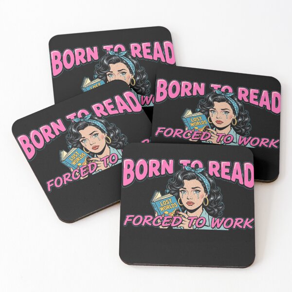 Item preview, Born to read forced to work designed and sold by happydaysfun.