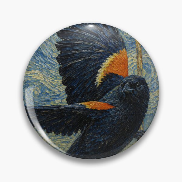 Item preview, Red winged blackbird designed and sold by Marysartshack.