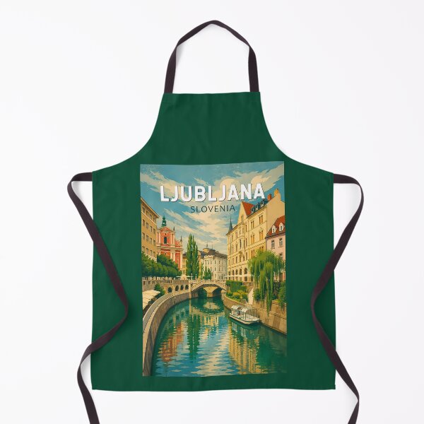 Item preview, Ljubljana Slovenia Illustration Travel Art Vintage designed and sold by KrisSidDesigns.