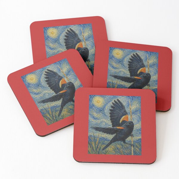 Item preview, Red winged blackbird designed and sold by Marysartshack.
