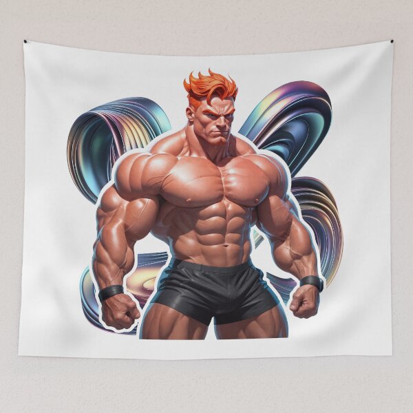 Item preview, Sticker - Decal - Futuristic Muscle Titan #169 designed and sold by ForeverPrintsOK.