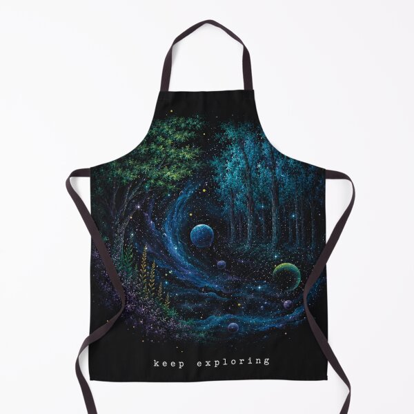 Item preview, Keep Exploring Fantasy Cosmic Forest Art | Cosmic Art designed and sold by AbstractAuraArt.