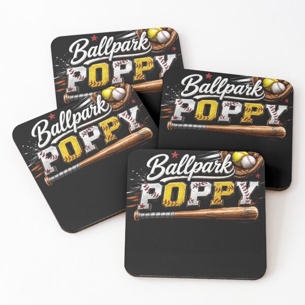 Item preview, Ballpark Poppy Softball Grandpa Retro Baseball Game Day Sports Design designed and sold by bilal sibgui.