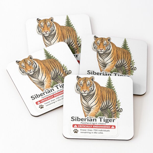 Item preview, Siberian Tiger – Critically Endangered designed and sold by SaphireArt.