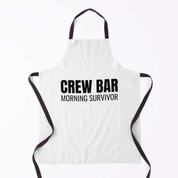 Artikelvorschau, Crew Bar Morning Survivor (Schwarz) entworfen und verkauft von ShipCrewNation.