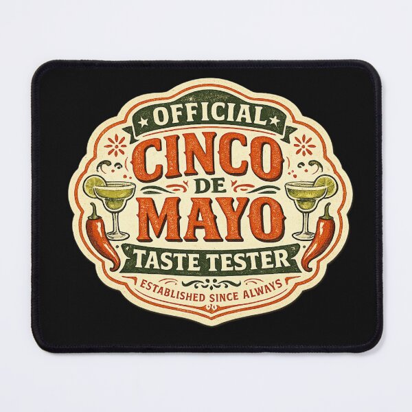 Item preview, Official Cinco de Mayo Taste Tester – Funny Vintage Badge Design | Fiesta Humor Gift 2026 designed and sold by irfanshikh.
