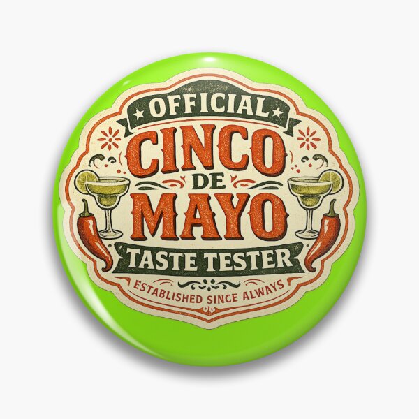 Item preview, Official Cinco de Mayo Taste Tester – Funny Vintage Badge Design | Fiesta Humor Gift 2026 designed and sold by irfanshikh.