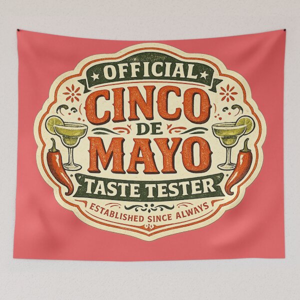 Item preview, Official Cinco de Mayo Taste Tester – Funny Vintage Badge Design | Fiesta Humor Gift 2026 designed and sold by irfanshikh.