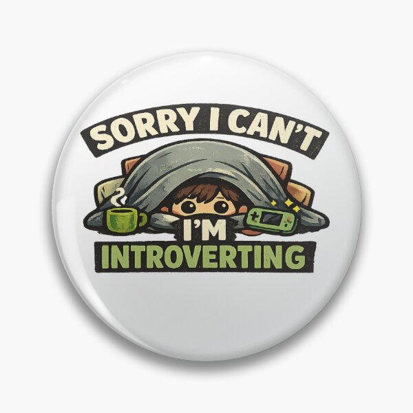 Item preview, Funny introvert shirt - sorry I can't I m introverting T-shirt, cute anti social humor tee, cozy homebody gift designed and sold by arifali786.