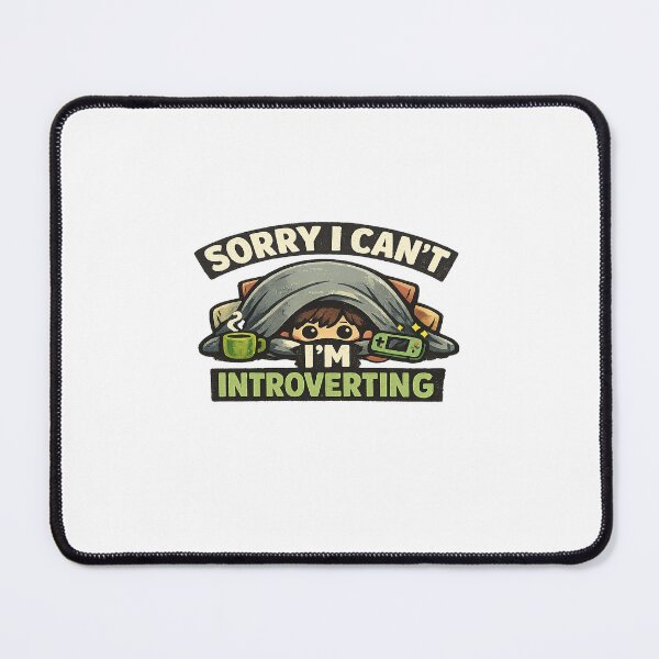 Item preview, Funny introvert shirt - sorry I can't I m introverting T-shirt, cute anti social humor tee, cozy homebody gift designed and sold by arifali786.