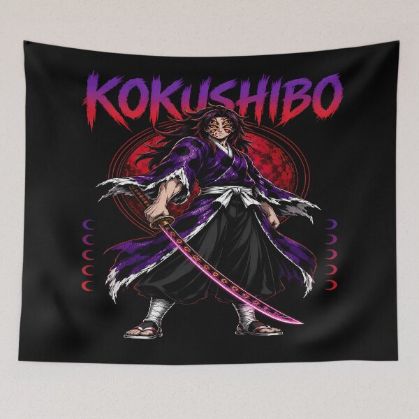 Item preview, Kokushibo Aesthetic Prodigy – Dark Demon Samurai Moon Design Japanese Style designed and sold by Trinidesigns123.