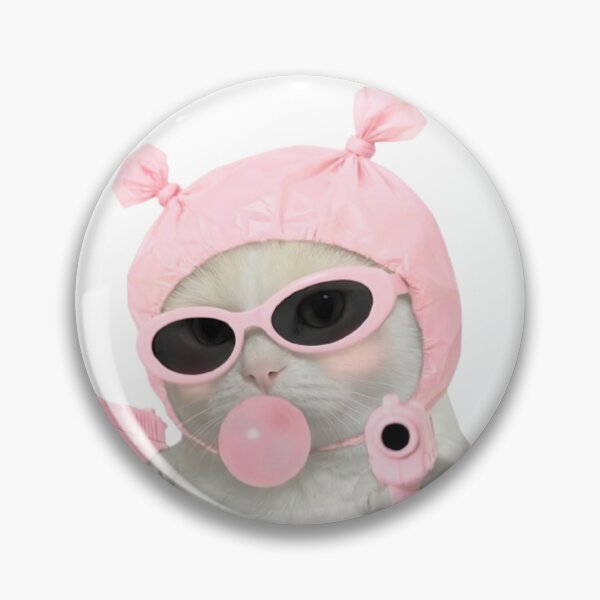 Item preview, Gatinha Rosa Bad Girl com Óculos Y2K e Bubblegum designed and sold by Mad World Creations.