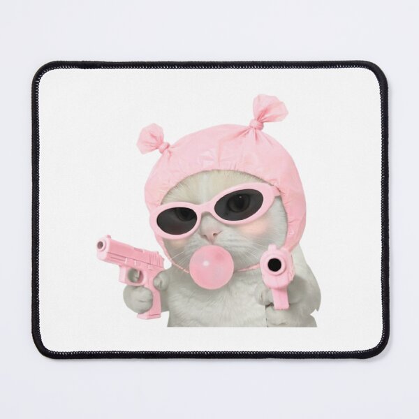 Item preview, Gatinha Rosa Bad Girl com Óculos Y2K e Bubblegum designed and sold by Mad World Creations.