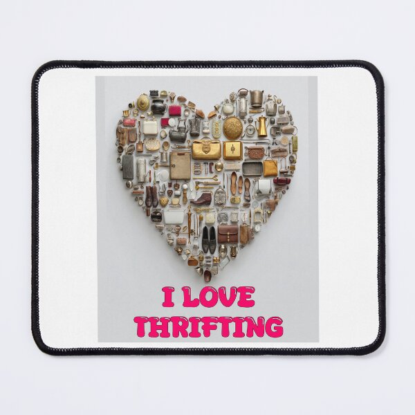 Item preview, I Love Thrifting – Vintage Market Heart Design for Resellers & Treasure Hunters designed and sold by Ignorant-Artist.