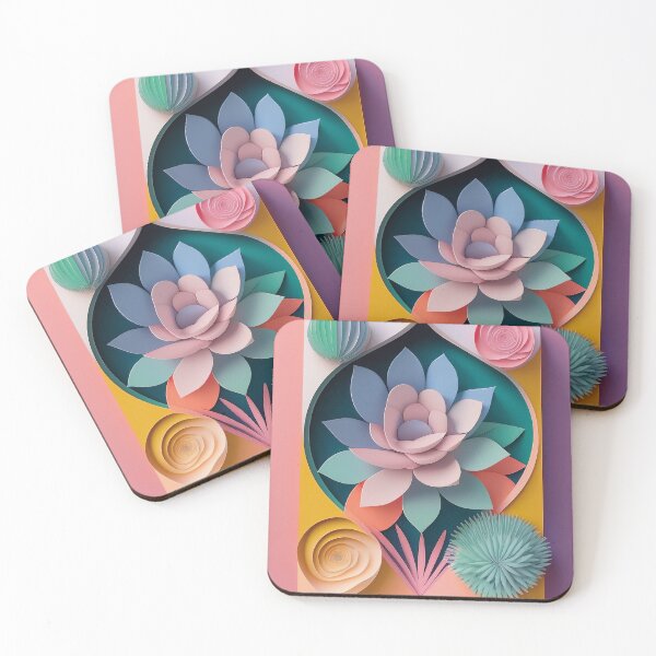 Item preview, Papercut Flower Board designed and sold by Becky-Poppins.