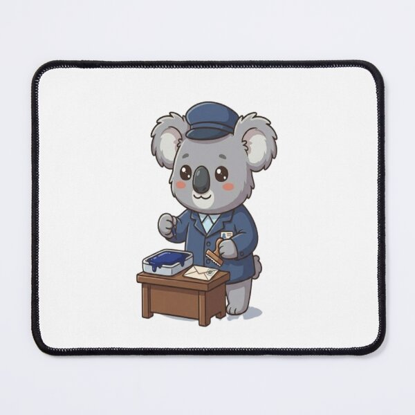 Item preview, Cute Postman Koala Stamping Mail designed and sold by Ella_Sketch.