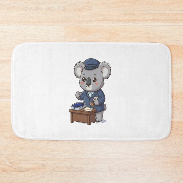 Item preview, Cute Postman Koala Stamping Mail designed and sold by Ella_Sketch.