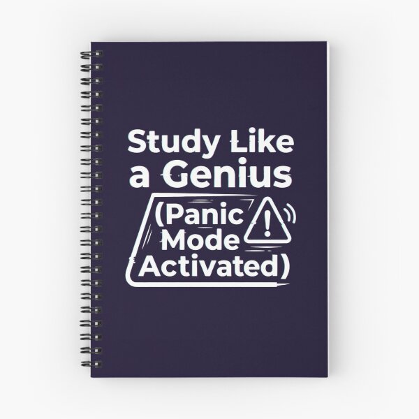Item preview, Study Like a Genius Panic Mode Activated Glitch Art designed and sold by Amr Darwish Graphic designer.