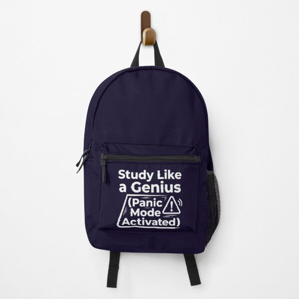 Item preview, Study Like a Genius Panic Mode Activated Glitch Art designed and sold by Amr Darwish Graphic designer.