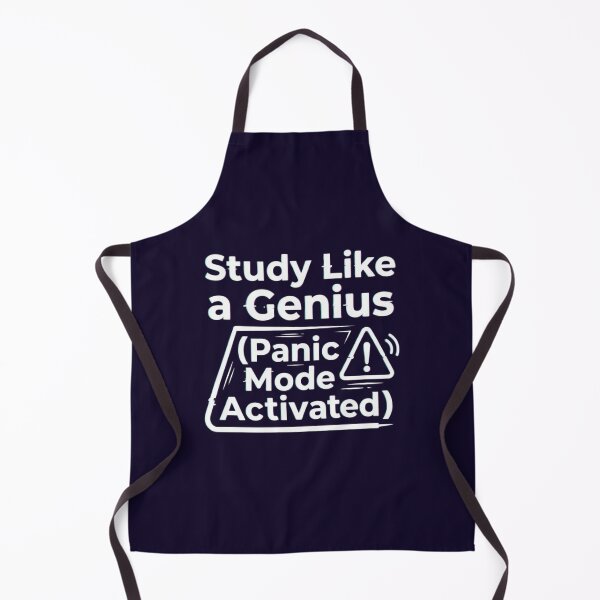 Item preview, Study Like a Genius Panic Mode Activated Glitch Art designed and sold by Amr Darwish Graphic designer.