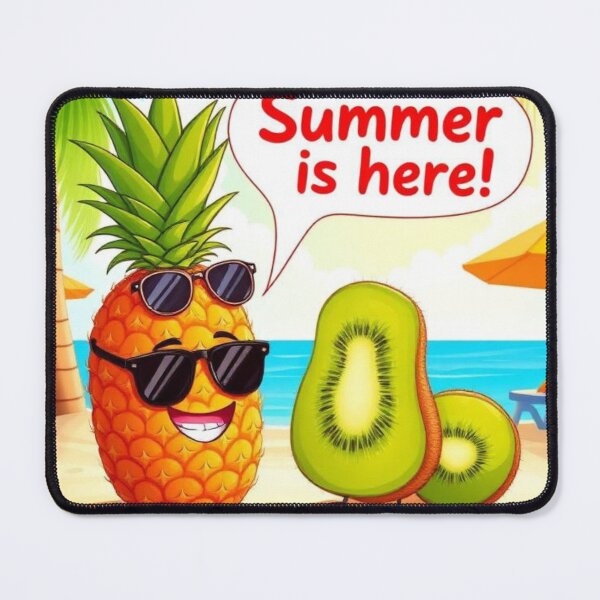Item preview, Summer is Here – Pineapple & Kiwi Vibes designed and sold by Fruit Mood.