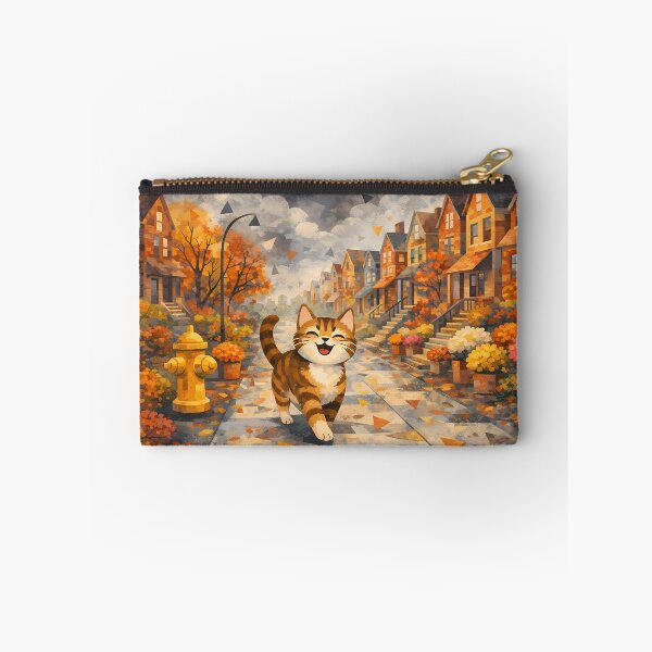 Item preview, Happy Cat Strolling in Autumn designed and sold by cuprum.