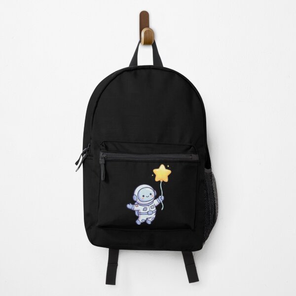 Item preview, Cute Astronaut Flying with Star Balloon - Kawaii Chibi Space Art designed and sold by AuraDraftStudio.