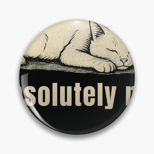 Item preview, Absolutely Not Lazy Cat Funny Sarcastic T-Shirt designed and sold by Negisandeep studio.