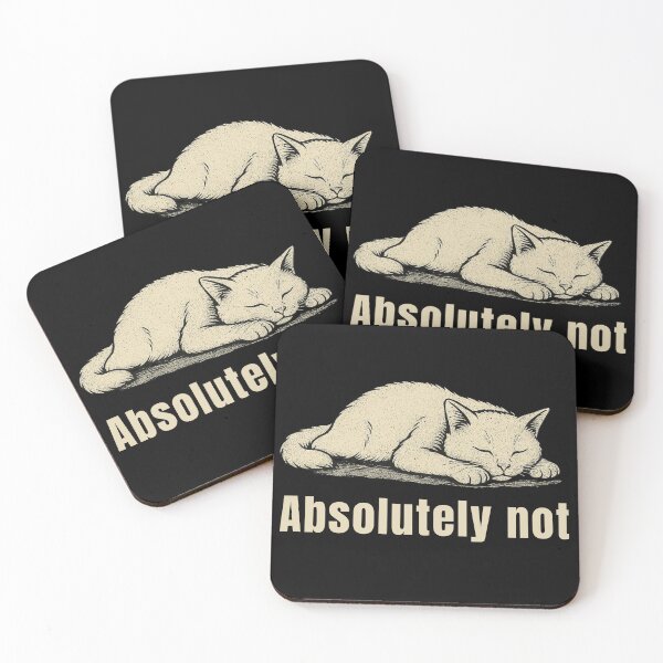 Item preview, Absolutely Not Lazy Cat Funny Sarcastic T-Shirt designed and sold by Negisandeep studio.