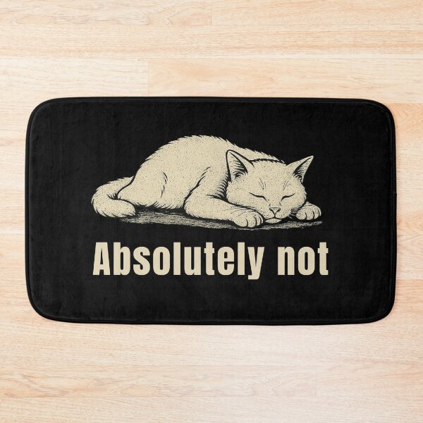 Item preview, Absolutely Not Lazy Cat Funny Sarcastic T-Shirt designed and sold by Negisandeep studio.