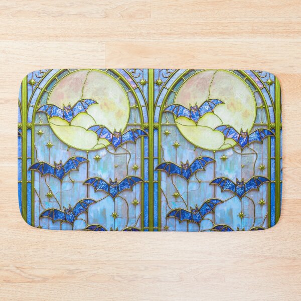 Item preview, Bright Bat Stained Glass Fantasy Moon Glow designed and sold by BriSher.