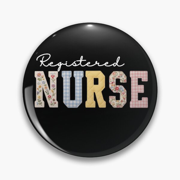 Item preview,  Faux patchwork Vintage Registered Nurse, RN Registered Nurse Vintage style. designed and sold by Lam Assia.