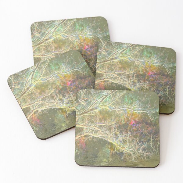 Item preview, Iridescent NY winter Tree Artwork, Mystical Plant Art Print designed and sold by susan-meredith.