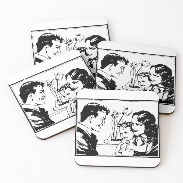 Item preview, Vintage Family Moment - Retro 1930s Illustration designed and sold by SoftSolace.
