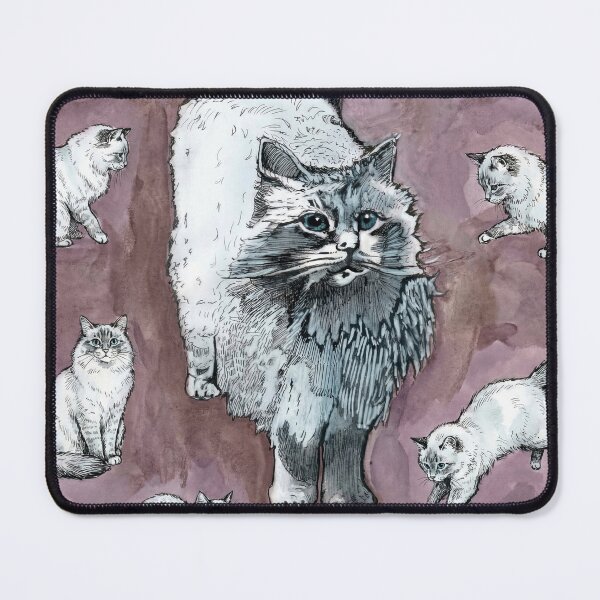 Item preview, Whimsical Fluffy Cat Pattern - Many Playful Kittens designed and sold by Paolo-Bandal.