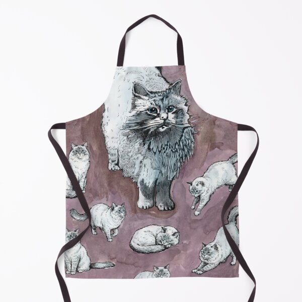 Item preview, Whimsical Fluffy Cat Pattern - Many Playful Kittens designed and sold by Paolo-Bandal.