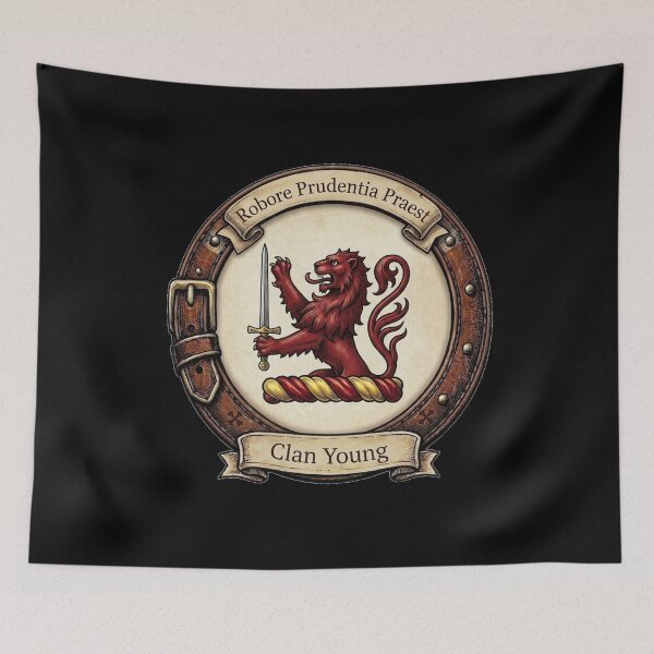 Item preview, Clan Young Crest designed and sold by BagTown Clans.